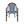 Bistro Chair With 2 Toned Checkered Pattern (Set of 2) - White / Navy