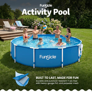 Funsicle 12' x 30" Outdoor Activity Round Frame Above Ground Swimming Pool Set