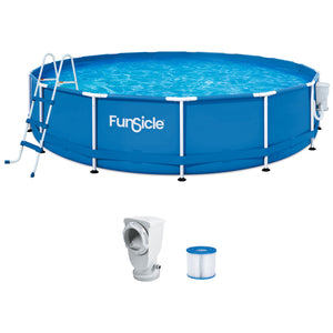 Funsicle 15' x 36" Outdoor Activity Round Frame Above Ground Swimming Pool Set