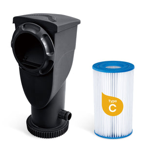 Funsicle 14' x 42" Oasis Round Outdoor Above Ground Swimming Pool, Natural Teak