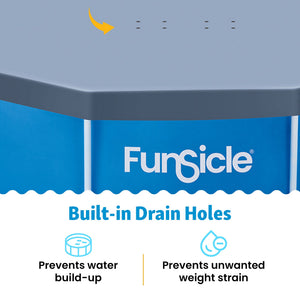Funsicle 12ft Round Above Ground Frame Pool Debris Cover, Accessory Only, Gray
