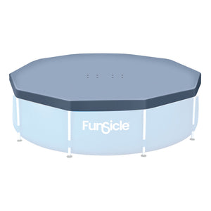 Funsicle 12ft Round Above Ground Frame Pool Debris Cover, Accessory Only, Gray