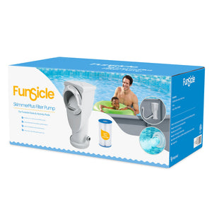 Funsicle 1000 Gallon SkimmerPlus 2-in-1 Filter Pump System for Above Ground Pool