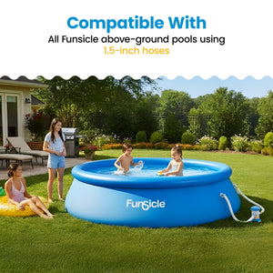 Funsicle 59"x1.5" Universal Replacement Hose Kit for Above Ground Swimming Pool