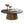Round Coffee Table with Sturdy Pedestal Design