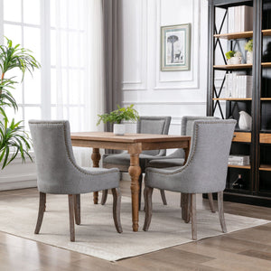 Ultra - Side Dining Chair, Nail Head (Set of 2)
