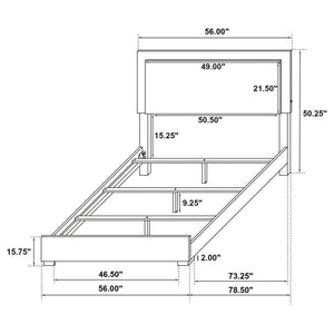 Jeremiah - LED Panel Bed With Touch Controlled Lighting