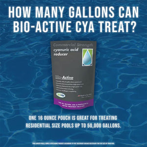Bio-Active Non Polluting Cyanuric Acid Reducer Powder for Swimming Pools, 16 Oz