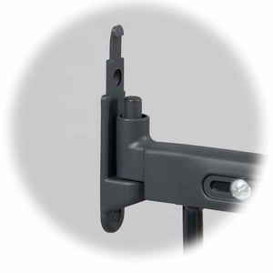 KidCo Angle Mount Safeway Stair Top Quick Release Baby Gate, 42.5x30.5 In, Black