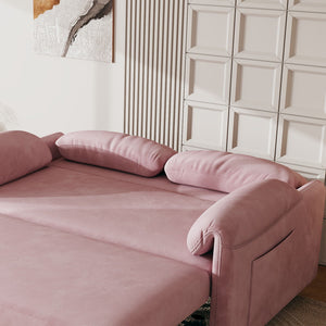 Sofa, Dual Purpose Lounge With Retractable Queen Size Bed