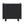 Black Nightstand with Rattan Detail