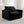 Black Corduroy Deep Seat Single Sofa Accent Chair