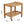 Solid Rubberwood Rolling Side Table