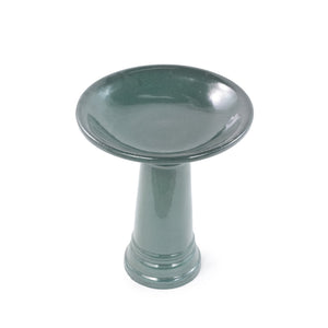 Ceramic Pedestal Bird Bath for Outdoor Garden