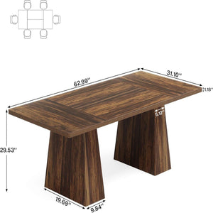 Executive Desk, Workstation With Double Pedestal For Home Office