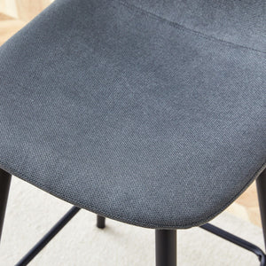 Modern Bar Chair Rounded Backrest (Set of 2)