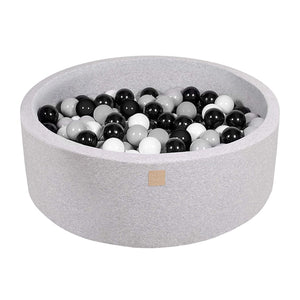 MeowBaby Large Round 35 x 11.5 Inch Baby Foam Ball Pit with 200 2.75 Inch Balls - TRAPSKI