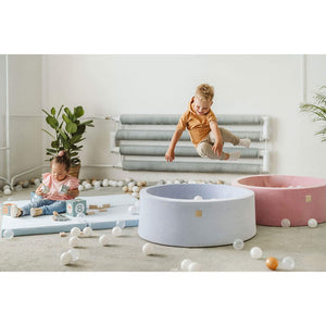 MeowBaby Large Round 35 x 11.5 Inch Baby Foam Ball Pit with 200 2.75 Inch Balls - TRAPSKI
