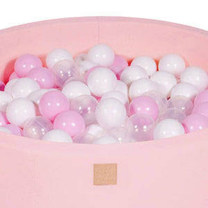 MeowBaby Large Round 35 x 11.5 Inch Baby Foam Ball Pit with 200 2.75 Inch Balls