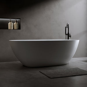 69" Freestanding Bathtub Resin Stone Soaking Tub