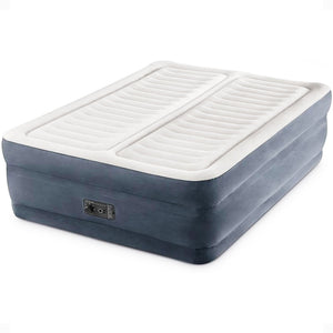 Intex 64953E Deluxe Dual Zone 22" King Sized Air Mattress with Built In Air Pump
