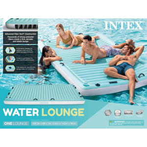 Intex Water Lounge 10 Foot x 6 Foot Oversized Lake/Beach Float Platform Pad