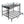Modern Metal Triple Bunk Bed With Vertical Ladder, Safety Rail, And Storage Shelf - Black
