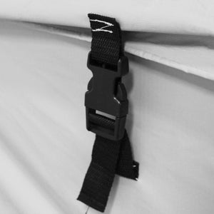 Domain Shelters 117 Gallon 4 x 2 Foot Outdoor Patio Storage Deck Box, Gray/Black