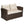 Edyo Living 6-Piece Brown Wicker Patio Furniture Conversation Seating Set, Beige