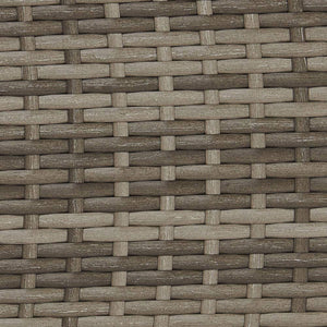 Edyo Living 6-Piece Gray Wicker Patio Furniture Conversation Seating Set, Blue