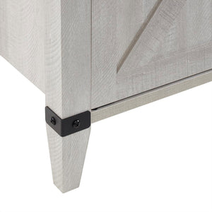 Edyo Living 63in Freestanding Wooden Electric Fireplace TV Stand Console, Grey