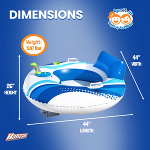 Banzai Motorized Battery Powered Inflatable Pool Cruiser Float for Teens/Adults