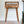 Solid Wood Mini Curved Oak-ish Console Table