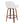 Daniella - Contemporary Fixed Height Counter Stool With Swivel With Round Footrest (Set of 2)