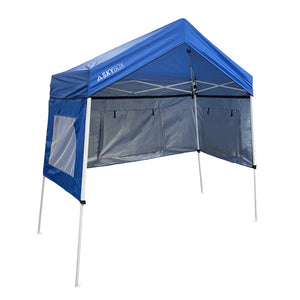 Caravan Canopy Skybox 3.2' x 6.5' Instant Multipurpose Steel Sport Shelter, Blue