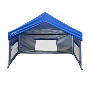 Caravan Canopy Skybox 3.2' x 6.5' Instant Multipurpose Steel Sport Shelter, Blue
