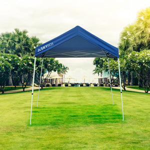 Caravan Canopy Skybox 3.2' x 6.5' Instant Multipurpose Steel Sport Shelter, Blue