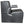 PureSana Chromium Anastasia Vinyl Professional Platform Hair Dryer Chair, Black - TRAPSKI