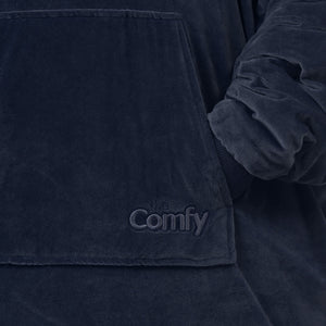 The Comfy Original Oversized Microfiber Sherpa Wearable Blanket for Adults, Blue - TRAPSKI