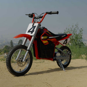 Razor MX500 Dirt Rocket 36V Electric Toy Motocross Dirt Bike, Red (2 Pack) - TRAPSKI