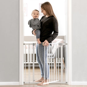 hauck Open N Stop Pressure Fit Baby Safety Gate for Openings 29 to 31", White