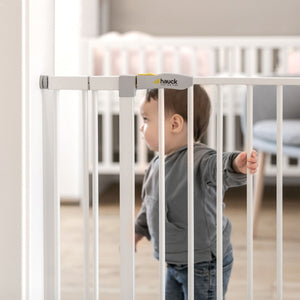 hauck Open N Stop Pressure Fit Baby Safety Gate for Openings 29 to 31", White