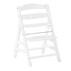 hauck Alpha+ Grow Along Adjustable Wooden Baby High Chair Seat, Beechwood, White - TRAPSKI