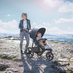 hauck 3-Wheel All Terrain Stroller with Raincover - From Birth up to 48.5lbs