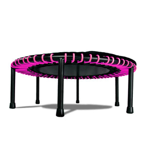 LEAPS & REBOUNDS 40" Mini Fitness Trampoline & Rebounder Gym Equipment, Pink - TRAPSKI