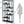 Extra Tall 7 Tier Industrial Etagere Bookcase with 10 Shelves Organizer