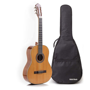 Hola! Music Pre Strung 39" Classical Guitar with Soft Nylon Strings, Natural - TRAPSKI