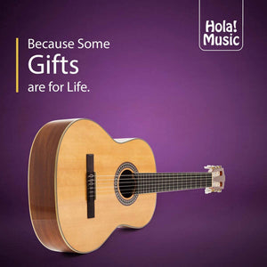 Hola! Music Pre Strung 39" Classical Guitar with Soft Nylon Strings, Natural - TRAPSKI