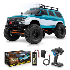 LAEGENDARY Grando 1:10 Scale RTR RC Remote Control Rock Crawler SUV, Blue-Green - TRAPSKI