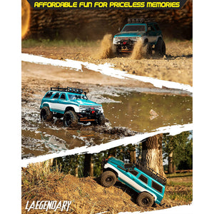 LAEGENDARY Grando 1:10 Scale RTR RC Remote Control Rock Crawler SUV, Blue-Green - TRAPSKI